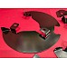 Brake Dust Shield - Back Plate LH & RH (Pair) Powder Coated Triumph Herald & Spitfire (Type14)  2136801PC