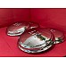 Austin Healey Sprite Chrome Hub Cap Including AH Logo  Sold as a set of 4  2A8055-SetA