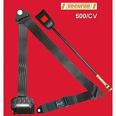 Securon Inertia Reel Front Seat Belt (380cm) and Anchor  Black (Vertical Reel )  Securon-500/CV