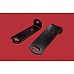 Bracket - Front Number Plate to Bumper - Triumph TR6 - Powder Coated Satin Black ( Sold as a Pair) 625886-SetA