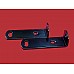 Bracket - Front Number Plate to Bumper - Triumph TR6 - Powder Coated Satin Black ( Sold as a Pair) 625886-SetA