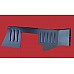 Engine Bay Valance Boards with Louvres for Heat Dissipation - Sold as a Pair  Aluminium Powder Coated GT6 Mk1 - Mk3   910045-PC