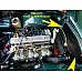 Radiator Cowl - Air Duct - Triumph TR6 P.I. Models - Powder Coated Aluminium - Satin Black  910442-PC