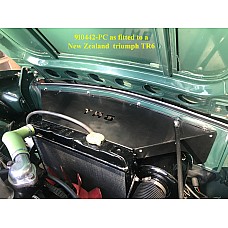 Radiator Cowl - Air Duct - Triumph TR6 P.I. Models - Powder Coated Aluminium - Satin Black  910442-PC