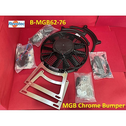 Revotec Cooling Fan Kit - MGB Chrome Bumper 1962-75. B-MGB62-76 Revotec Cooling Fan Kit - MGB Chrome Bumper 1962-75. B-MGB62-76