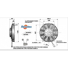 Revotec Comex High Power Fan - 9in (225mm) Pusher-Blowing-FAN0610HP