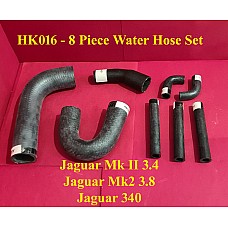 Water Hose Kit  JAGUAR MK2 340 , 3.4 , 3.8 l  KEVLAR -  8 Piece Set   HK016