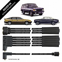 Powerspark Rover V8 HT Leads 8mm Double Silicone  L8-Rover-Black