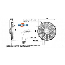 Revotec Comex High Power Fan - 13in (330mm) Pusher-Blowing-FAN0430HP