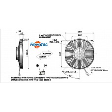 Revotec Comex High Power Fan - 10in (255mm) Pusher-Blowing-FAN0212HP