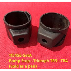 Rear Axle Bump Stop - Rubber -  Triumph TR3 - TR4  Solid Axle Cars  (Sold as a pair)  115456-SetA