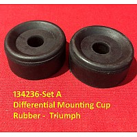 Differential Mounting - Cup - Rubber - Triumph Stag 2000  2.5  TR4a- TR6  (Sold as a pair) 134236-SetA