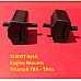 Engine Mounting - Front - Rectangular type   Triumph TR4-TR4a  Sold as a Pair  143057-SetA