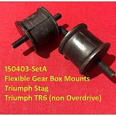 Gearbox Mounts - Overdrive and Non Overdrive  Triumph Stag  Triumph TR6 1973-1976  (Sold as a Pair)  150403-SetA
