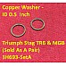 Copper Washer - ID 0.5  Inch -  Triumph Stag TR6  and MGB   (Sold As A Pair)   3H693-SetA