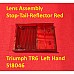 Lens Assembly - Stop-Tail-Reflector Red  Triumph TR6  Left Hand  L832 embossed  518046