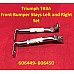 Triumph TR3A Front Bumper Stays Left and Right - Set   606449-450