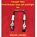 Triumph TR3A Front Bumper Stays Left and Right - Set   606449-450