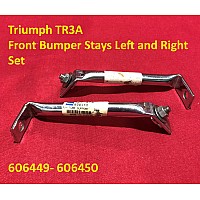 Triumph TR3A Front Bumper Stays Left and Right - Set   606449-450