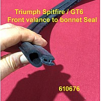 Triumph Spitfire Mk1,2,3 & GT6 Mk1 & 2  Front valance to bonnet Seal. 610676