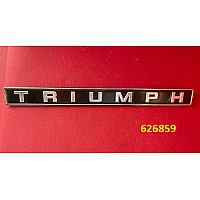 Triumph Black and Silver Metal Enamelled Badge   626859   BADGE07