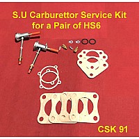 S.U Carburetor Service Kit for Pair of HS6 Carburetors (Waxstat)    CSK 91