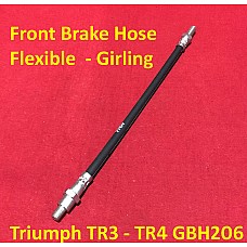 Front Brake Hose - Flexible  - Girling  Triumph TR3 - TR4    GBH206