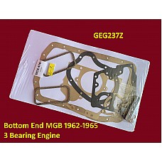 Gasket Set Bottom End MGB 1962-1965  3 Bearing Engine      GEG237Z