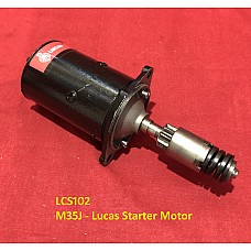 Lucas Classic 4.5 Inch Inertia Starter Motor M35J - LRS102  Remanufactured Unit by Powerlite    LCS102