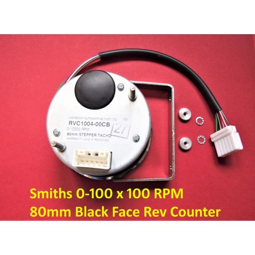 Smiths Style Gauge Kit – 100mm Speedometer & Tachometer, Black Bezel, MPH