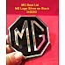 MG Boot Lid MG Logo Silver on Black - 34G252