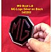 MG Boot Lid MG Logo Silver on Black - 34G252