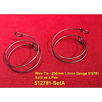 Wire Tie - 250mm 1.25mm Gauge 512781 - Sold as a Pair  512781-SetA