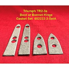 Triumph TR2-3a Boot or Bonnet Hinge Gasket Set - 602222-3-SetA