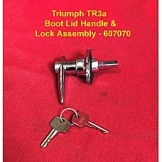 Triumph TR3a Boot Lid Handle and Lock Assembly - 607070