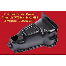 C&C Gearbox Tunnel Cover - Triumph GT6 Mk1 Mk2 Mk3  & Triumph Vitesse Plastic Moulded Transmission Cover - 709862SAP