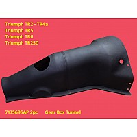 C&C Gearbox Tunnel Cover - Triumph TR2 to Triumph TR6  2pc Unit  Plastic Moulded Transmission Tunnel - 713569SAP