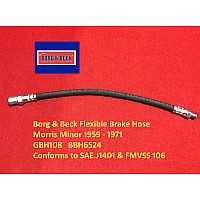 Borg & Beck Flexible Brake Hose  Morris Minor 1959 - 1971 GBH108   BBH6524