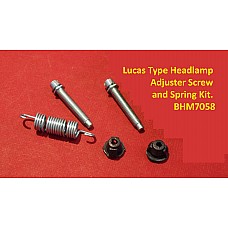 Lucas Type Headlamp Adjuster Screw and Spring Kit. BHM7058