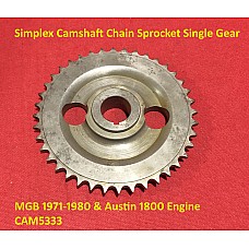 Simplex Camshaft Chain Sprocket Single Gear  MGB 1971-1980 & Austin 1800 Engine CAM5333 