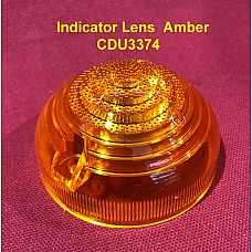 Indicator Lens  L874 & L760 Amber Composite. Classic Mini  Land Rover Triumph     CDU3374