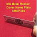 MG Metal Rocker Cover Name Plate.     CRCP349