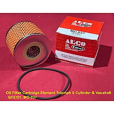 Oil Filter Cartridge Element Triumph 6 Cylinder & Vauxhall   GFE131