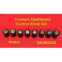 Triumph Dashboard Control Knob Set 8 Piece TR4 - TR4a GKS6003X  RF4049