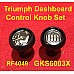 Triumph Dashboard Control Knob Set 8 Piece TR4 - TR4a GKS6003X  RF4049