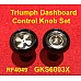 Triumph Dashboard Control Knob Set 8 Piece TR4 - TR4a GKS6003X  RF4049