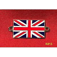 Enamel Union Jack badge. Screw or Rivet fix.  MSA2120   K013