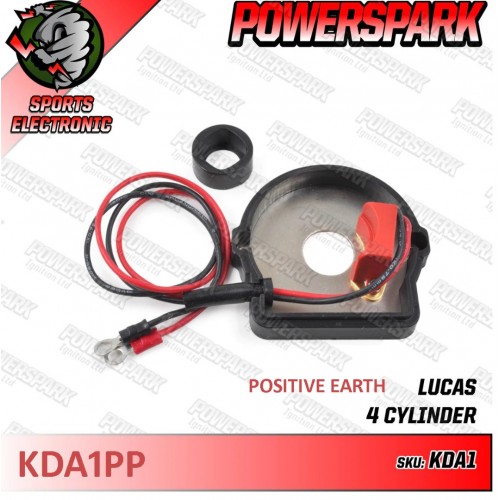 Powerspark Electronic Ignition Kit (Positive Earth) for Lucas DK4A Distributor KDA1-Powerspark Powerspark Electronic Ignition Kit (Positive Earth) for Lucas DK4A Distributor KDA1-Powerspark