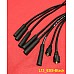 Powerspark HT Ignition Lead Set. Ford Essex V6 Engine L13_ESS-Black