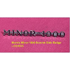 Morris Minor 1000 Bonnet Side Badge - LOG1003